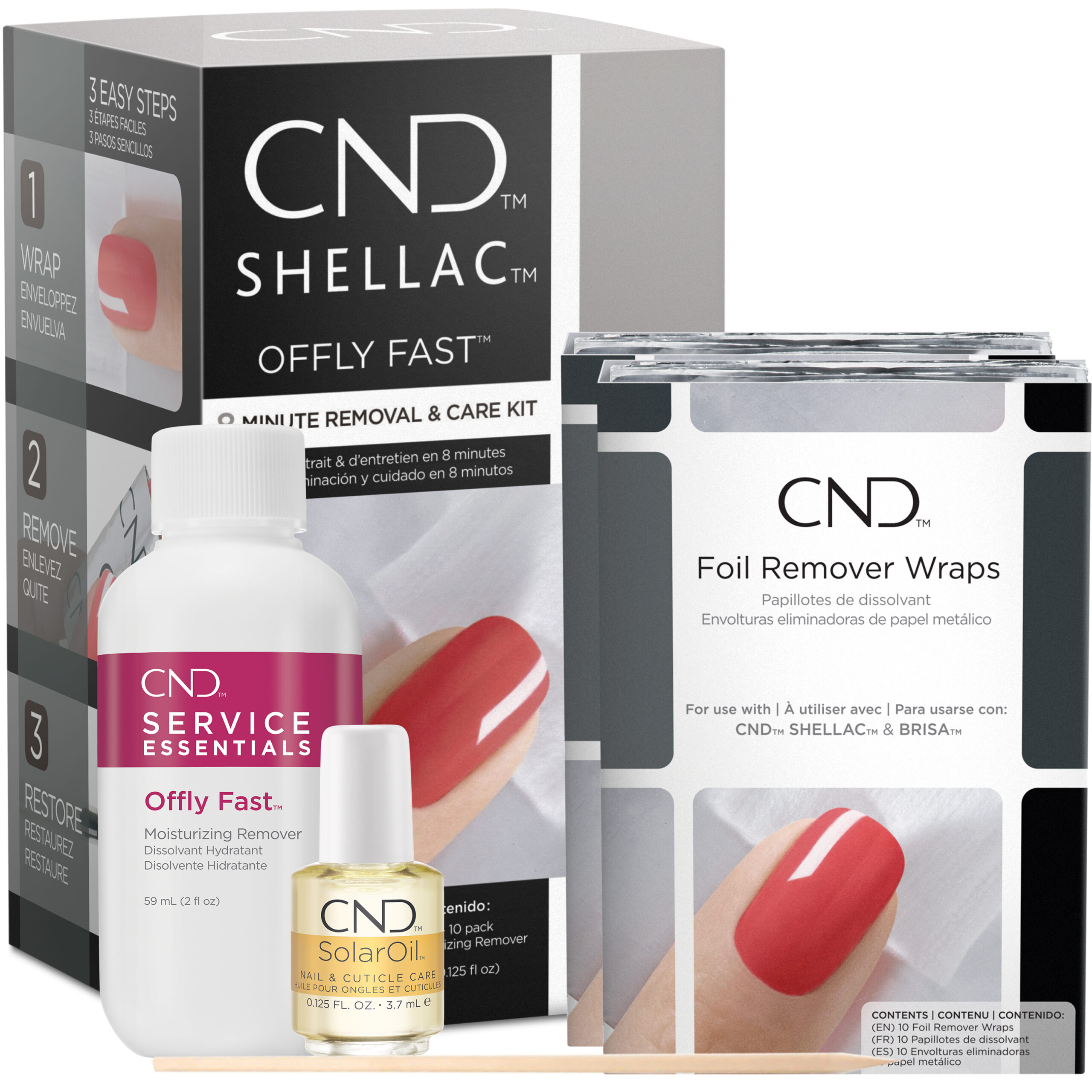 shellac offly fast remover kit