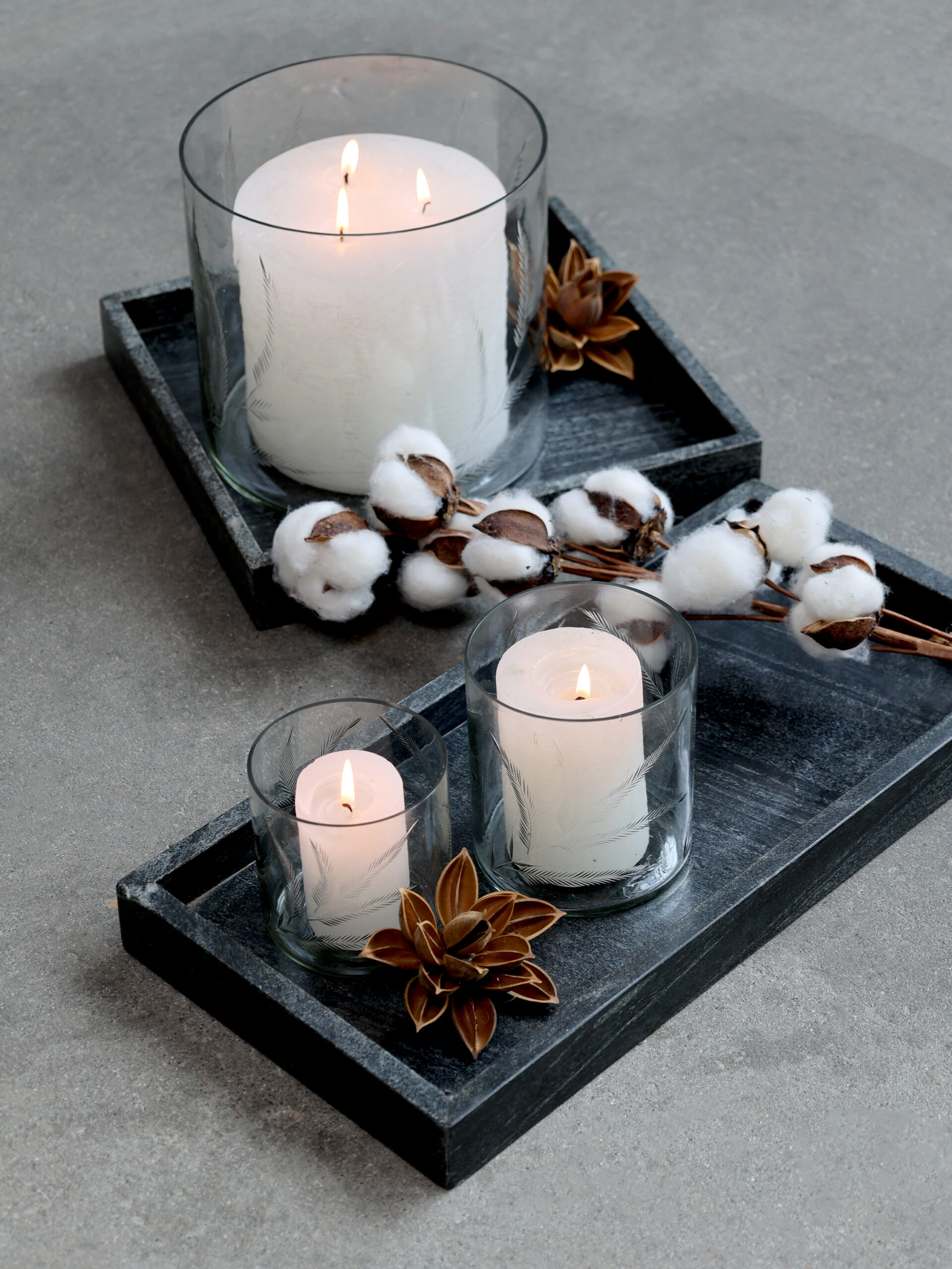 Bloklys Hvid Rustik 16T - Billede 4